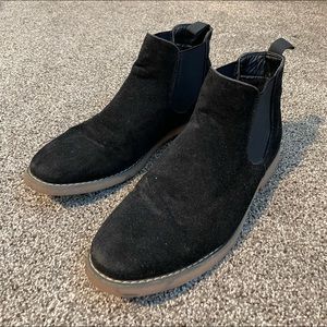 Mens black dress boots